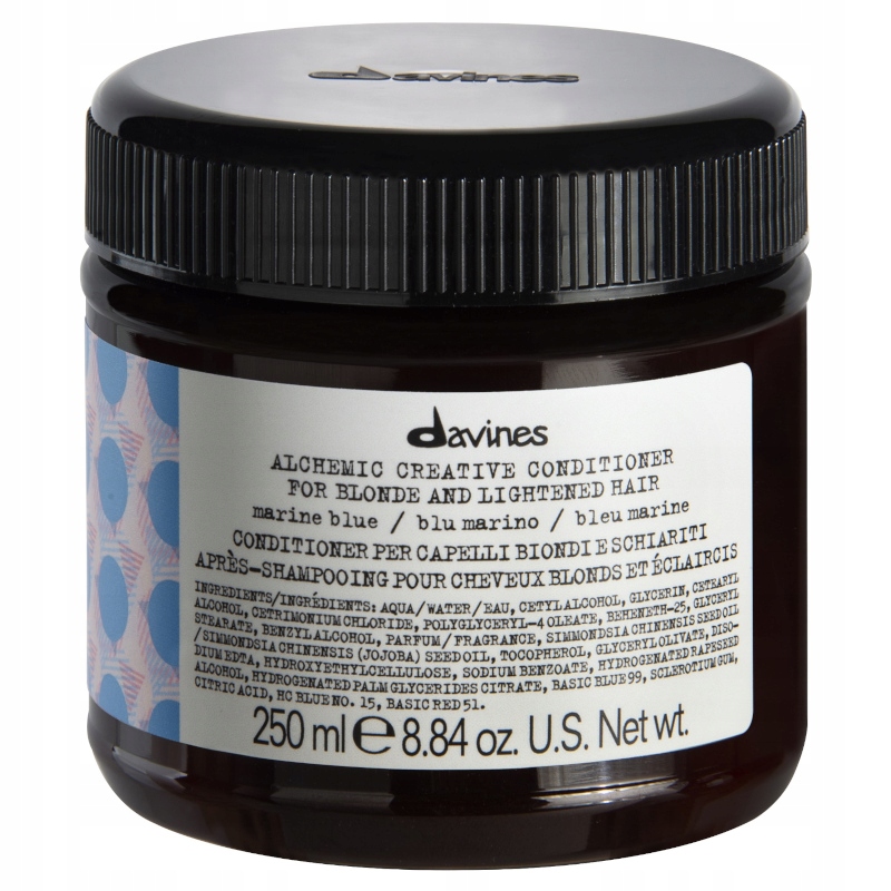 Davines Alchemic Creative Marine Blue kondicionér pro barvení modrý