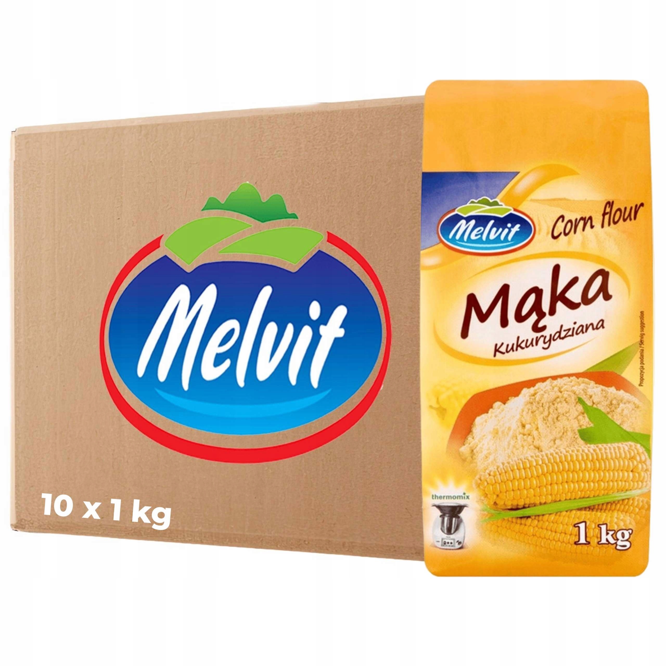 Levně Melvit Kukuřičná mouka 1 kg x 10 kusů