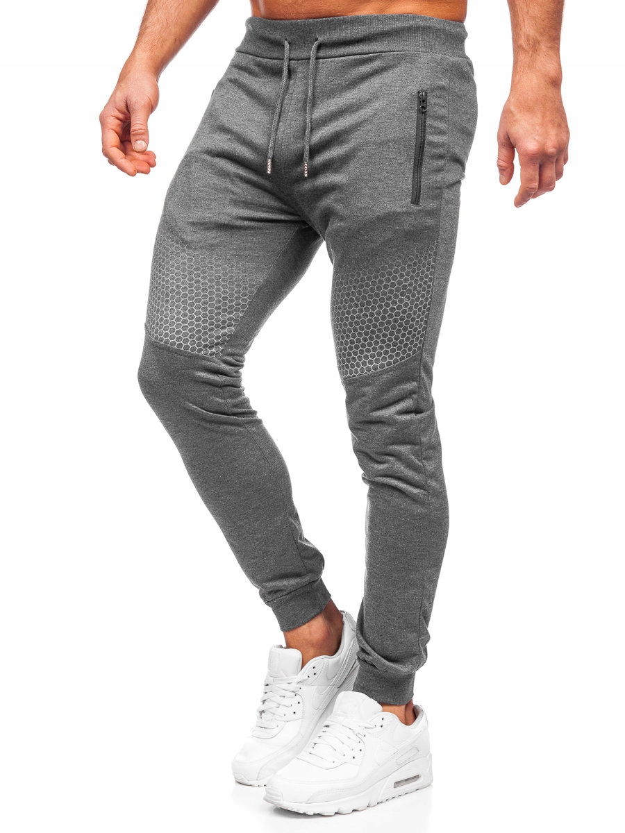 

Spodnie Męskie Dresowe Grafitowe HW2351 DENLEY_2XL