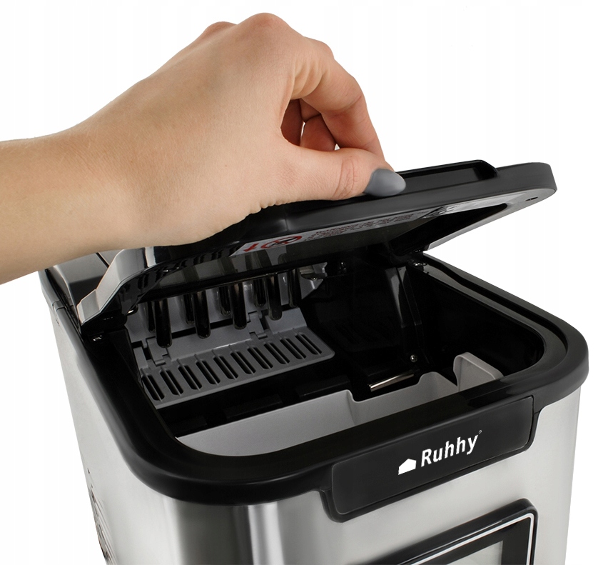 KOSTKARKA DO LODU LODÓW KUCHENNA DOMOWA MASZYNA DO KOSTEK DYSTRYBUTOR LCD Marka Ruhhy