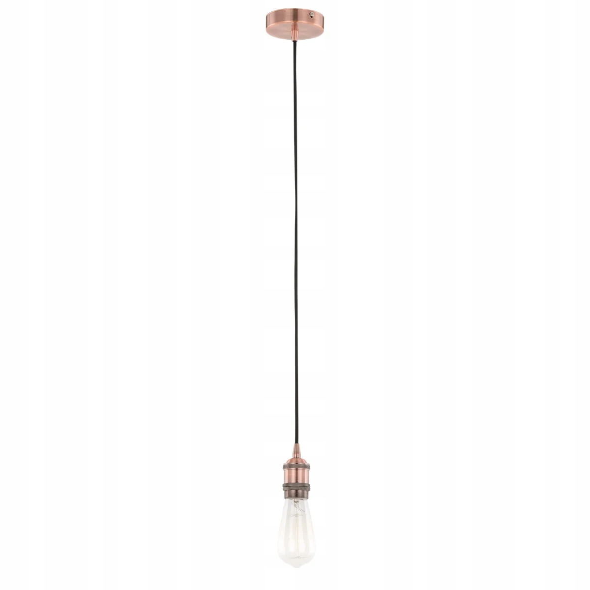 Italux Classo Závěsná lampa Měděná Ø10 cm E27 Šaty Červená