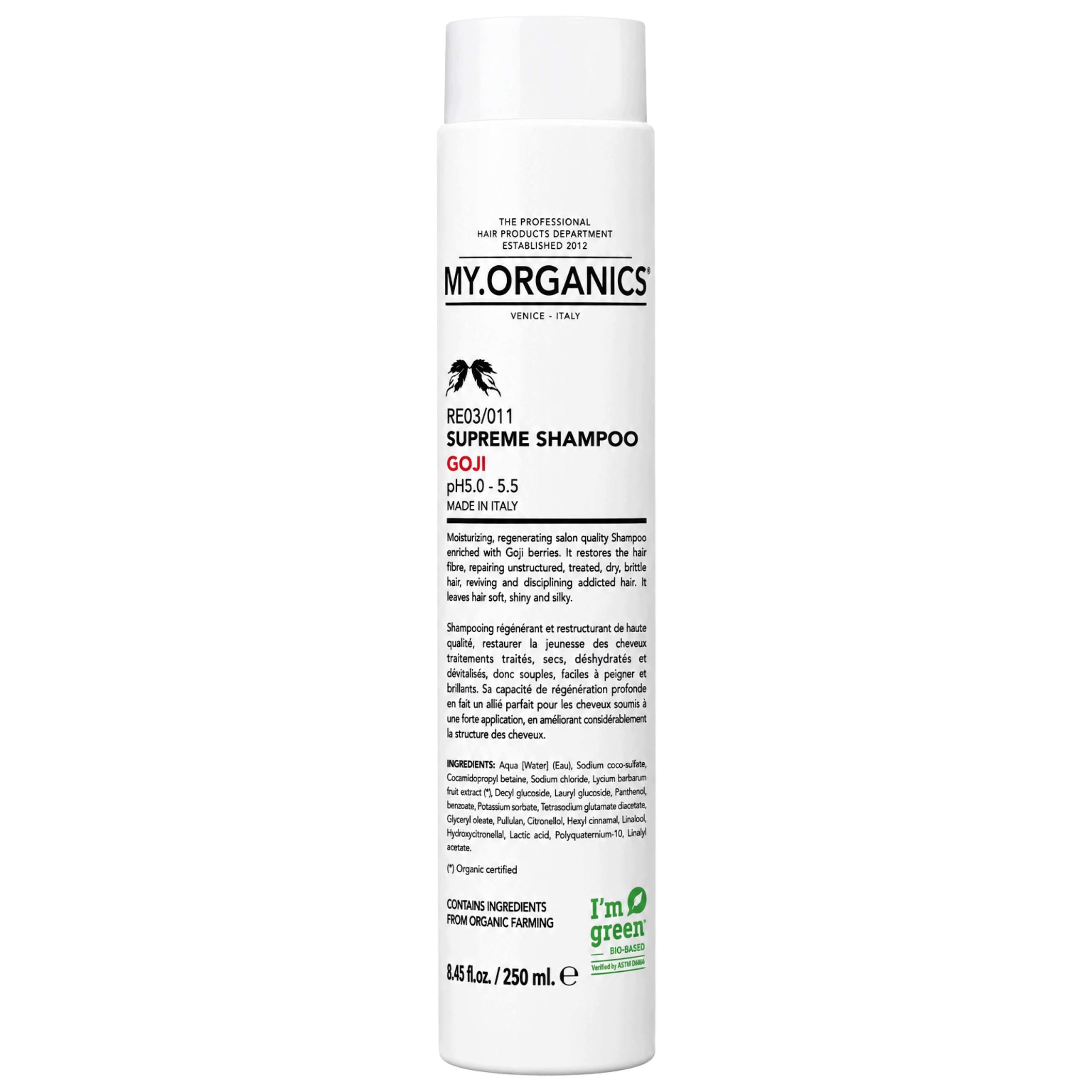 Szampon do włosów Regenerujący My.organics Supreme Shampoo Goji 250ml