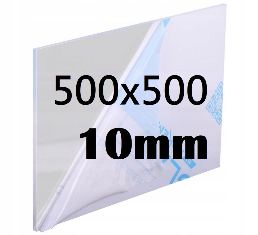 Plexi Plexi Plexi Plexa na míru 50 cm x 50 cm x 10 mm