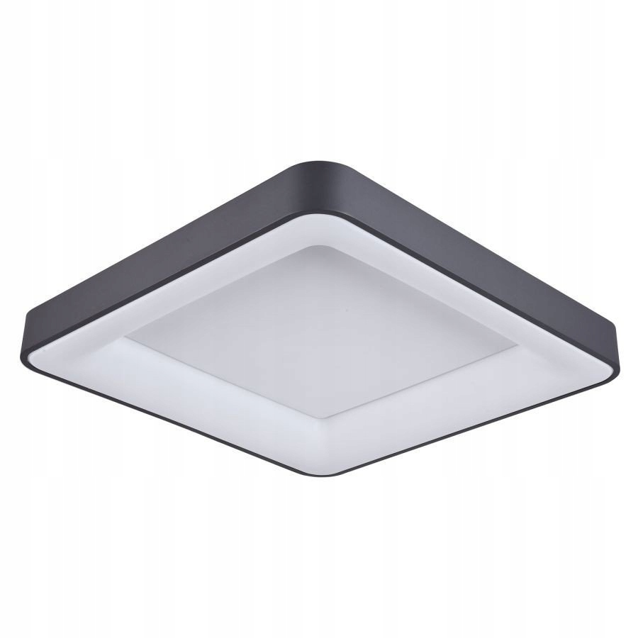 Čierny štvorcový stropné svietidlo Giacinto do obývačky Italux