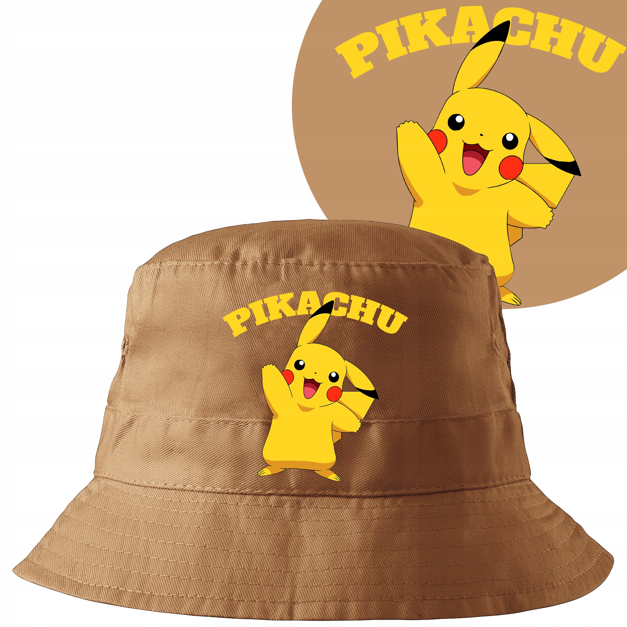 

Modny Kapelusz Bucket Hat Z Pokemony Nadruk