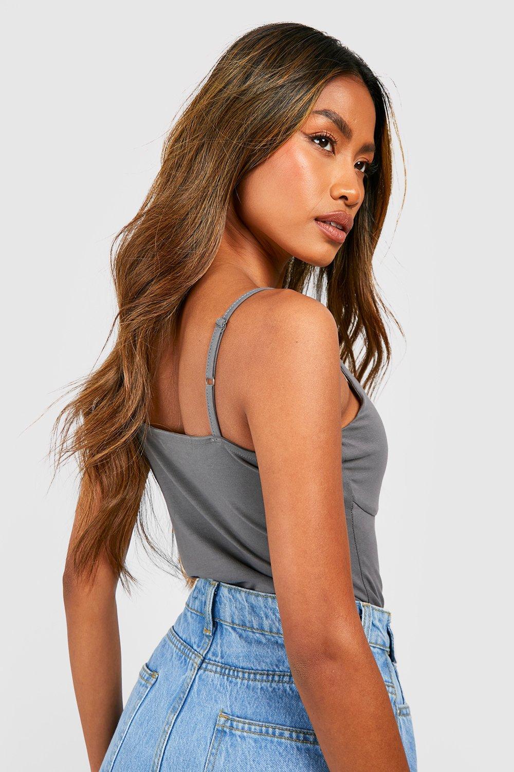 1B0A28 P28 BOOHOO PLUS FIOLETOWE PRĄŻKOWANE BODY 3XL Rozmiar 3XL