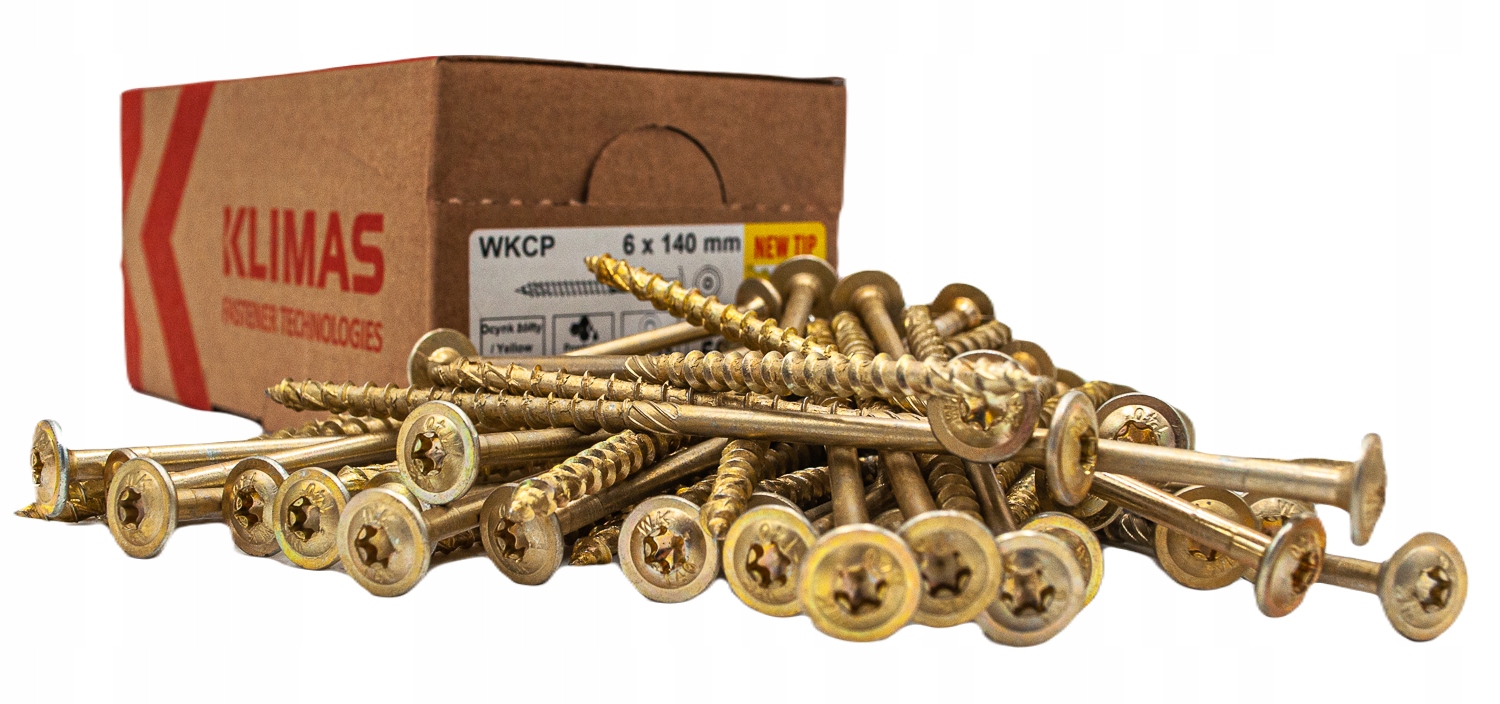 

Wkręty Ciesielskie Do Drewna Talerzowe 6x140 Torx