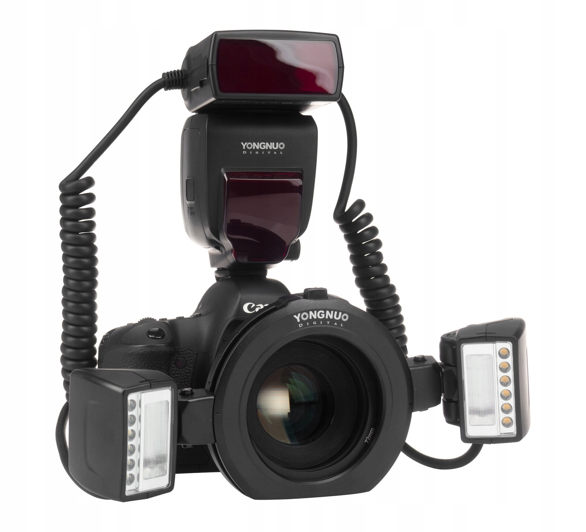 Makro lampa Yongnuo Canon bleskové a Led světlo YN24EX pro Canon