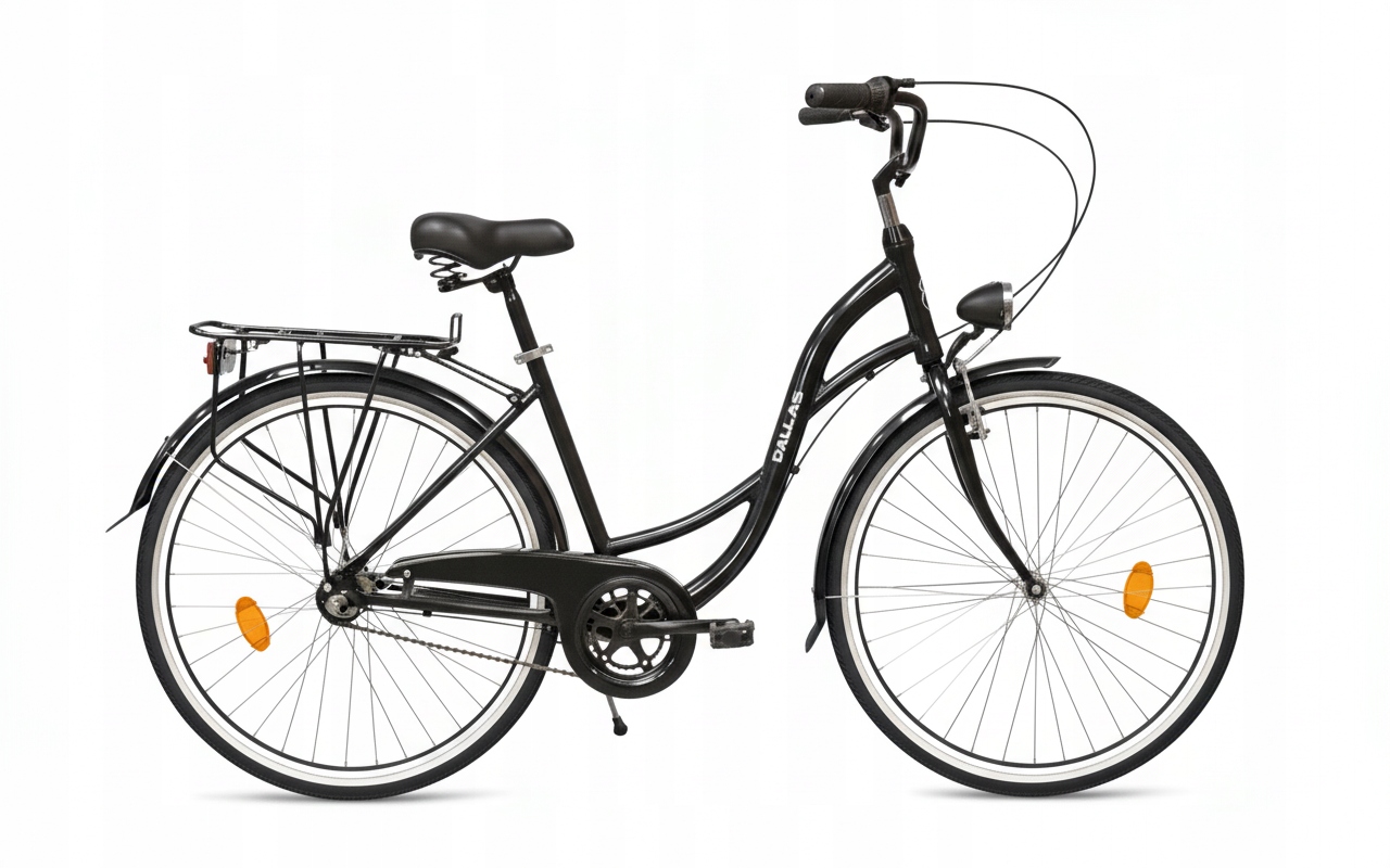 Damski Rower Miejski męski 28 Dallas 3 biegi ALUMINIOWY Model City