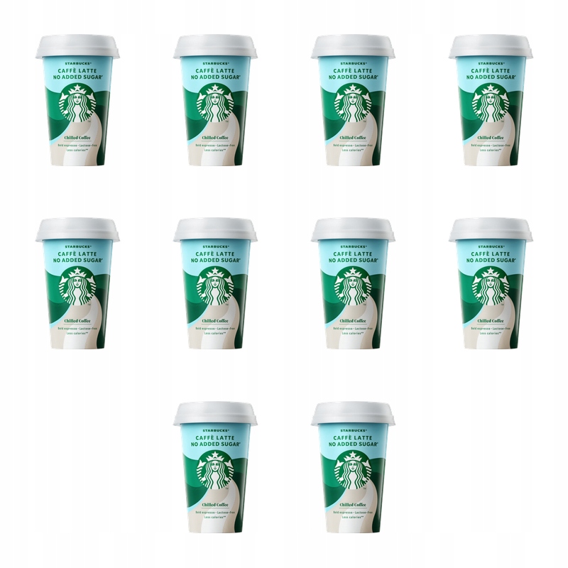 Starbucks Caffe Latte No Added Sugar 220ml X10