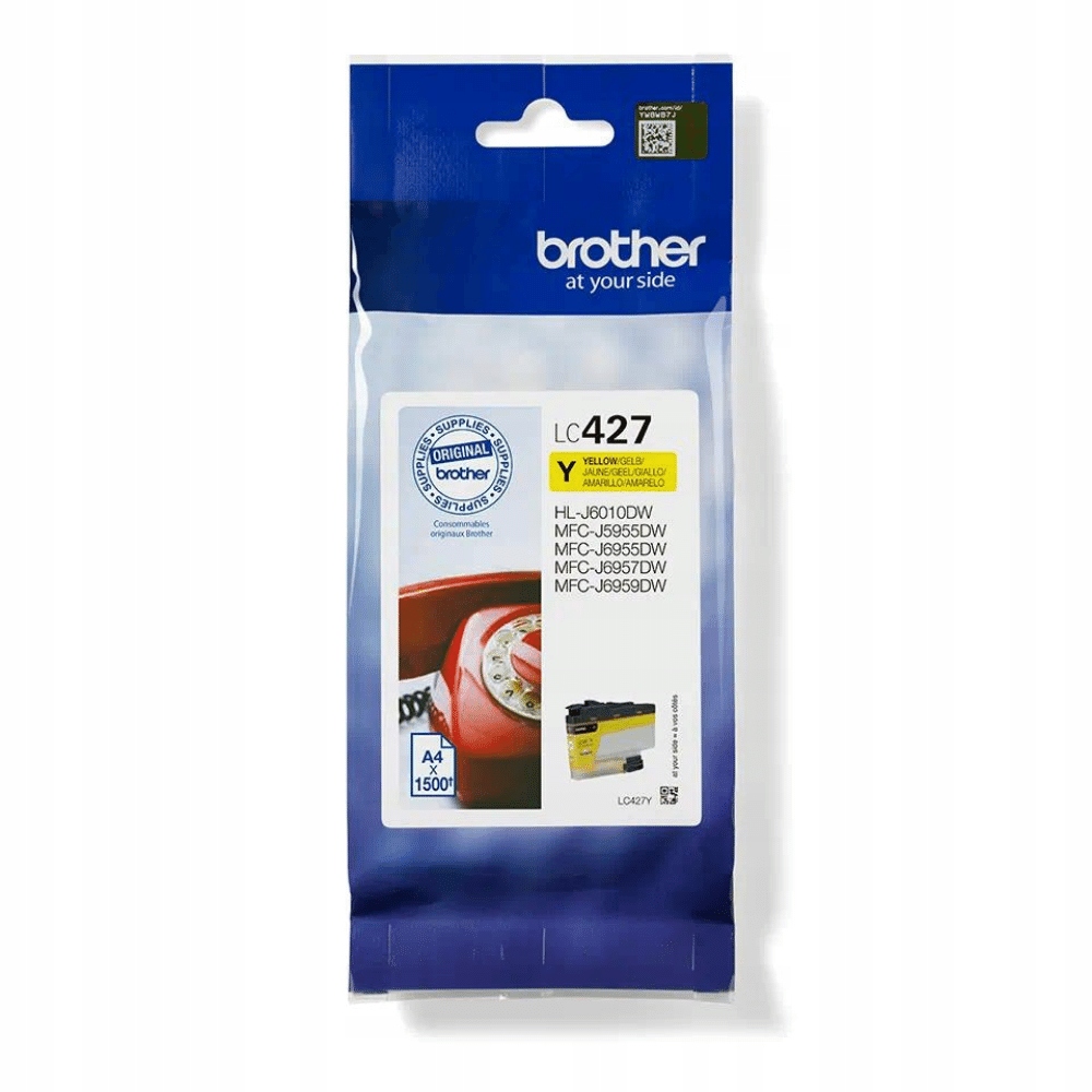 Inkoustová náplň Brother LC-427Y, 1500 stran žlutá