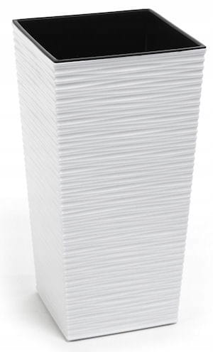 Doniczka Finezja Dłuto Biały wys-68cm szer-35cm wkład Lamela