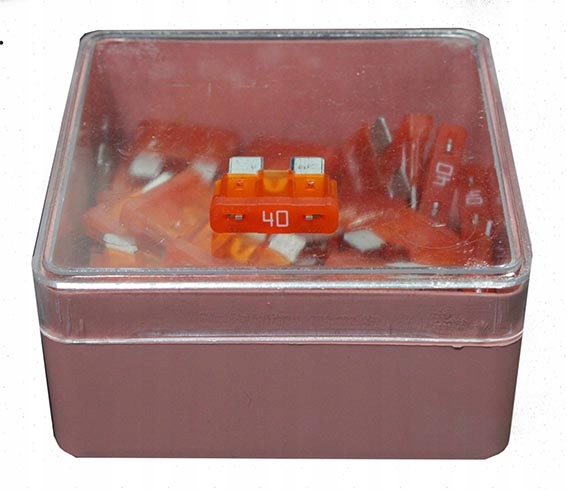 BEZPIECZNIK PŁYTKOWY SAMOCHODOWY 40A kpl 50szt