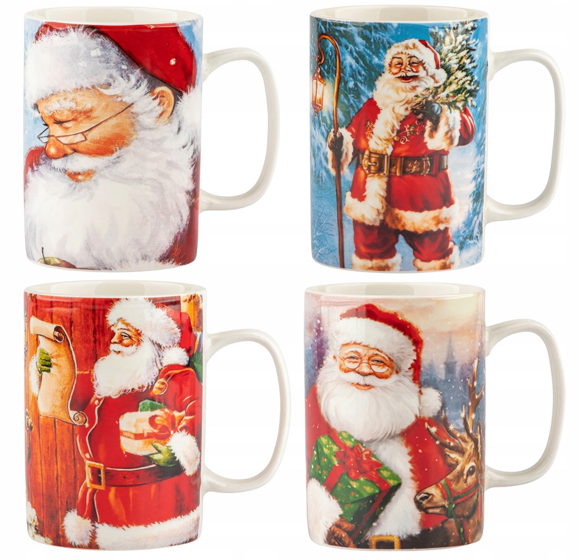 

Kubki Kolorowe Świąteczne Kubki Zestaw Kubków 4szt