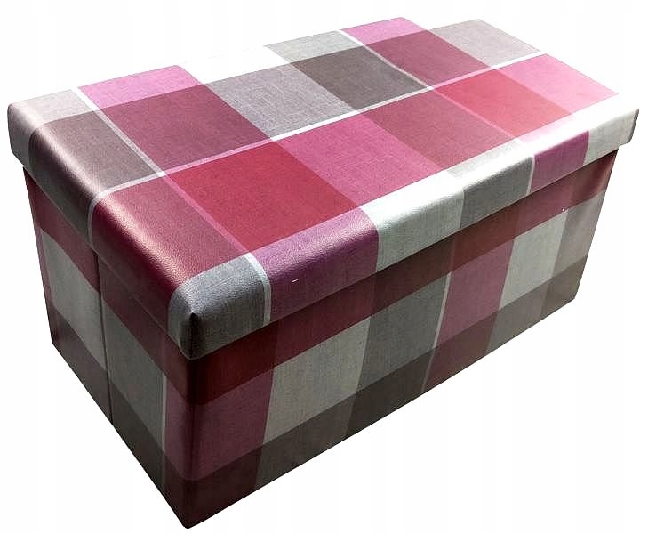 

Duża Pufa Prostokąt Składana zmywalna 76x38x38