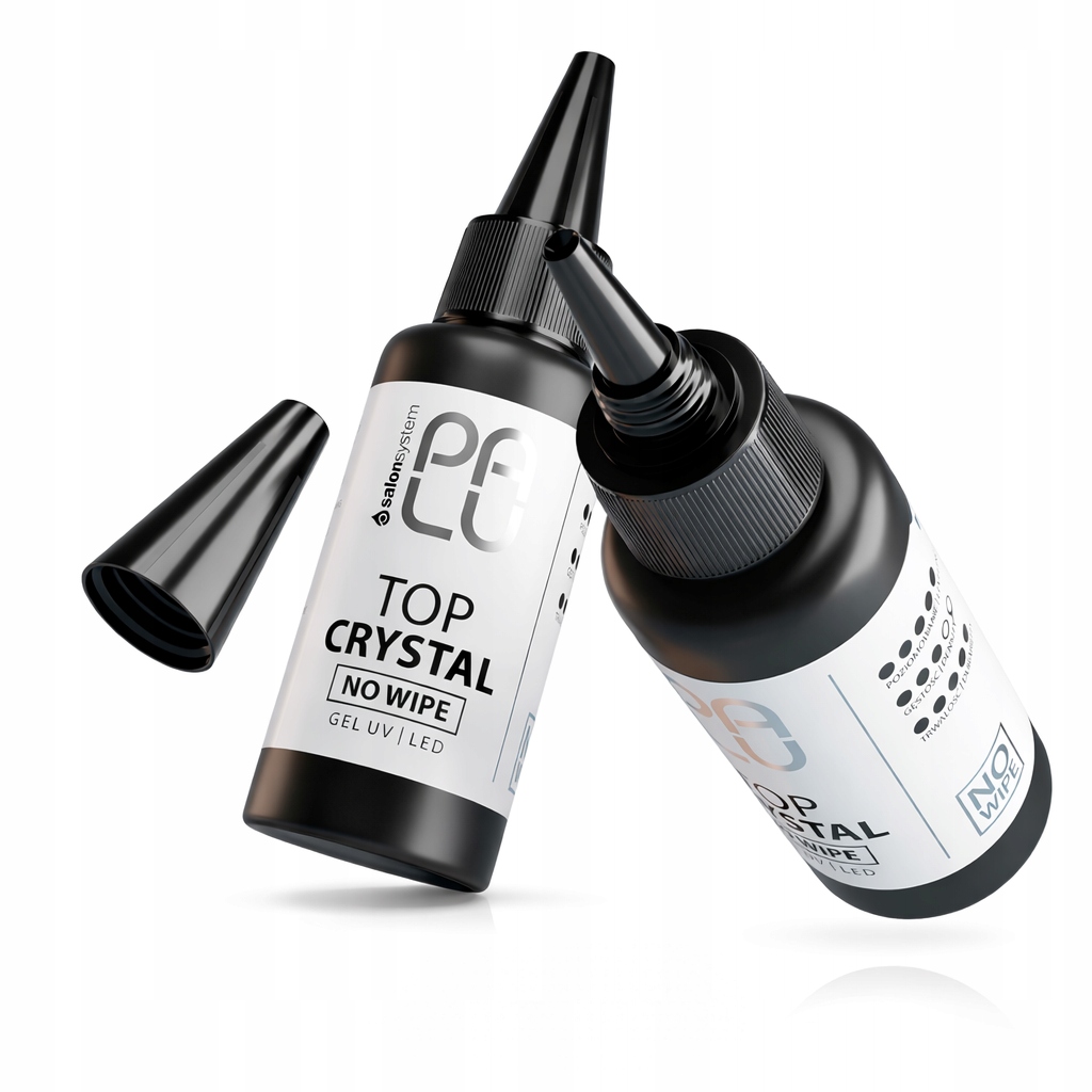 Palu Top Crystal No Wipe Bez Przemywania Efekt Mokrych Paznokci Refill 50 g