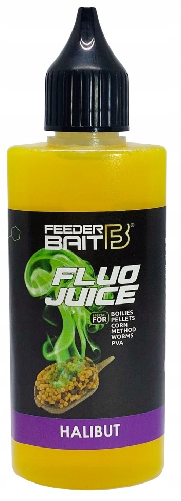 Halibut Fluo Juice Feeder Bait Dip Dopalacz Method Booster