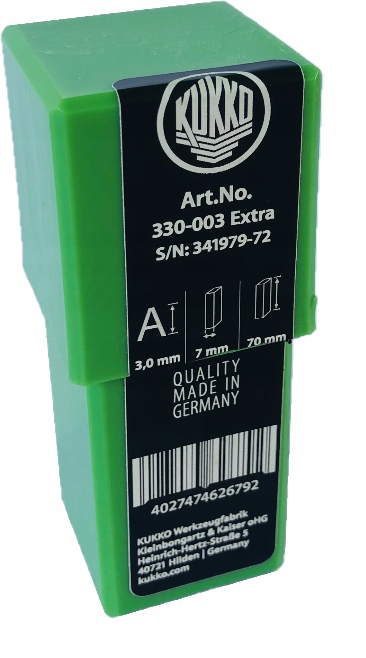 KUKKO Numeratory cyfry 10 mm Made in Germany Producent code 330 010