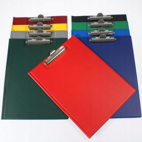 TECZKA NA DOKUMENTY A4 Z KLIPSEM USZTYWNIONA PVC Kod producenta CLIPBF-0019