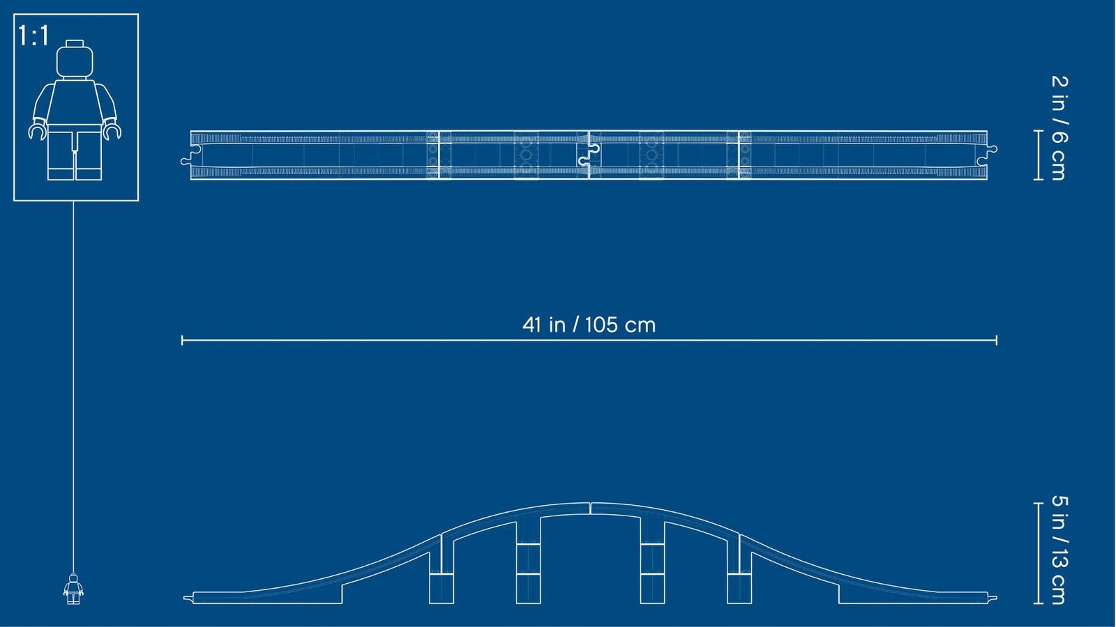 LEGO DUPLO 10872 Tory kolejowe i wiadukt Seria Pociąg