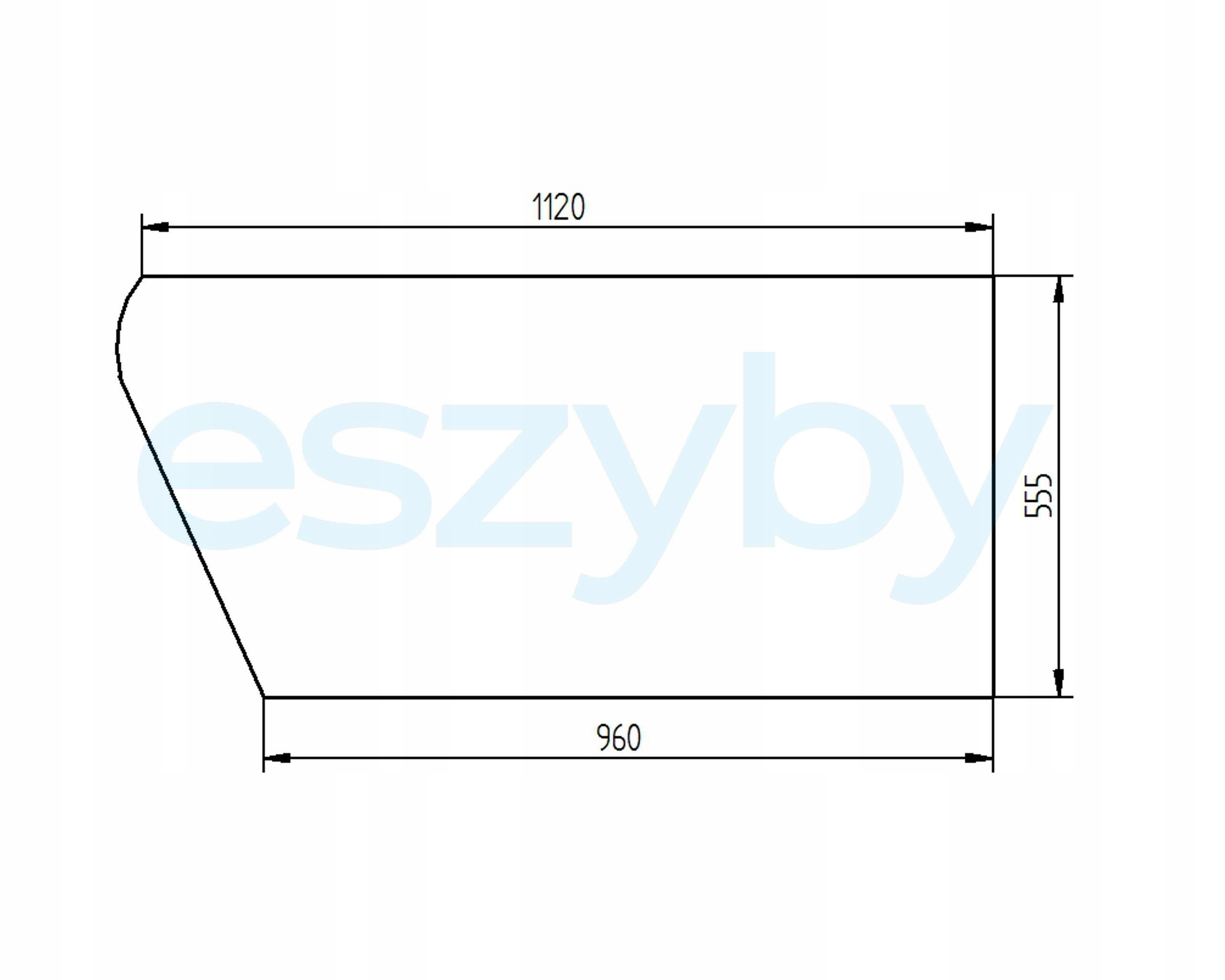 sklo Jlg Deutz-Fahr Agrovector spodní dveře