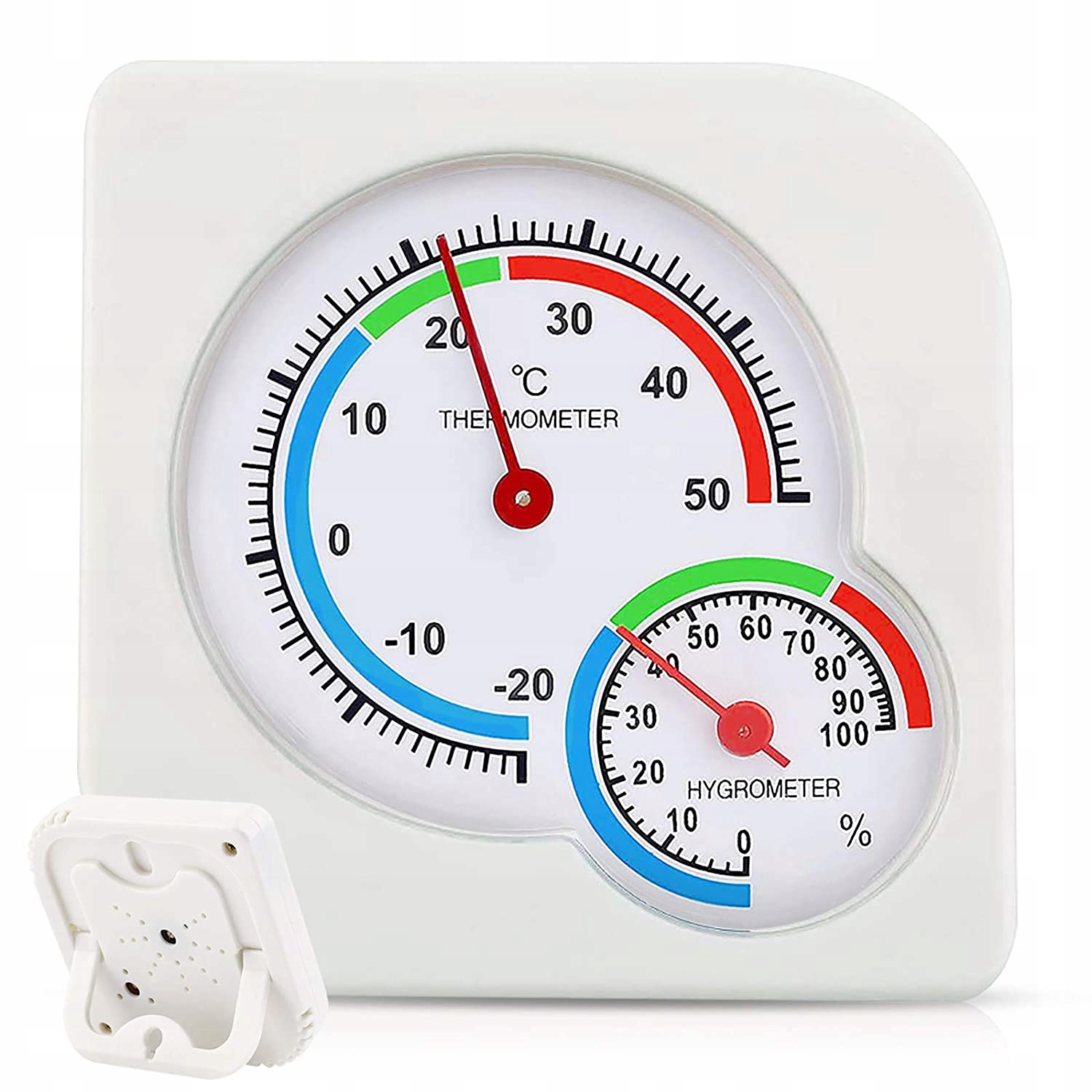 TERMOMETR HIGROMETR WILGOTNOŚCI POKOJOWY ANALOGOWY