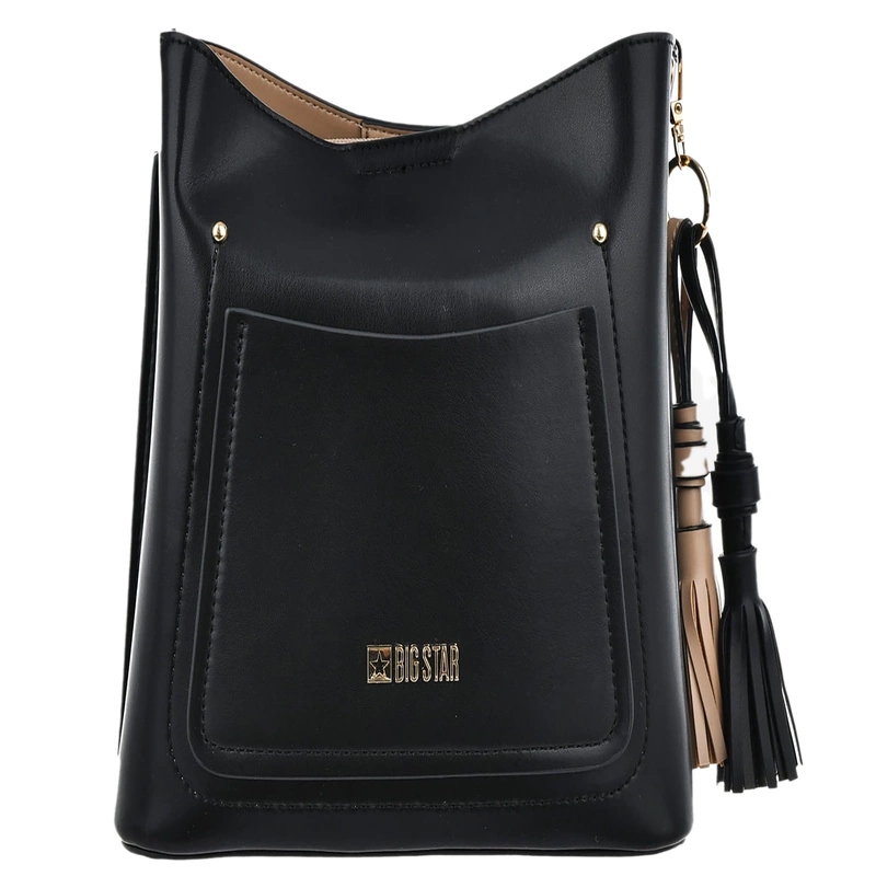 Kabelka Z Eko Kůže Malá Kufřík Big Star OO574139 Černá univerzální
