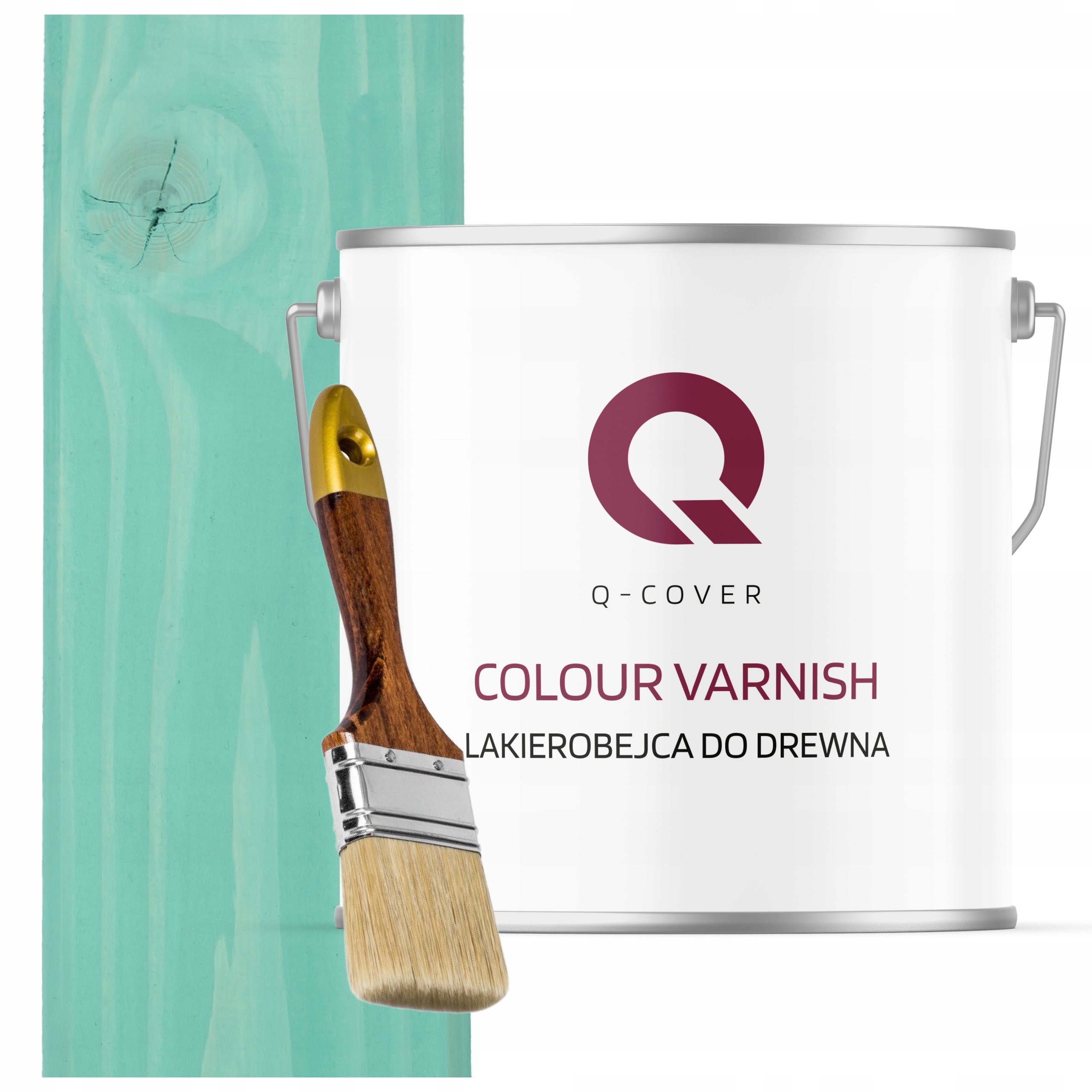Lakovník Na Dřevěné Prvky Výkonný 3V1 Tyrkysový Polomat 5L+BONUS