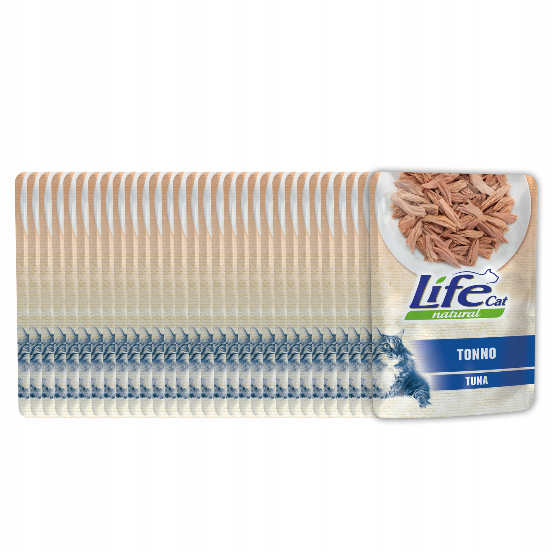 Levně Life Cat Natural Krmivo pro kočky kapsička Set 30x70g Tuňák