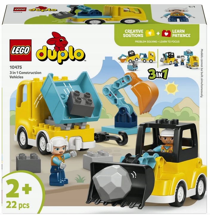 Stavebnice Stavební Stroje 3V1 10475 Lego Duplo