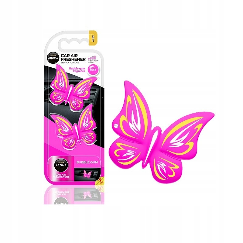 

Aroma Zapach Samochodowy Motyl Motylek Bubble Gum