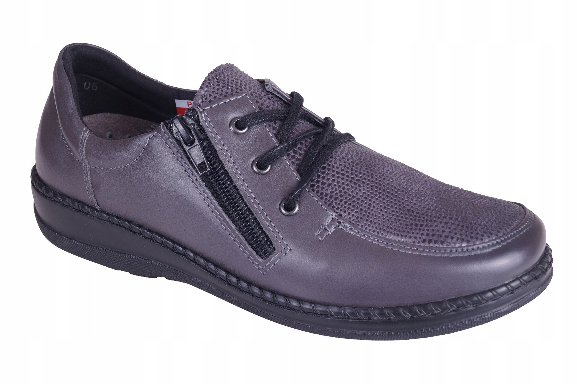 

Półbuty Damskie Skórzane Axel 1862 Szare 42