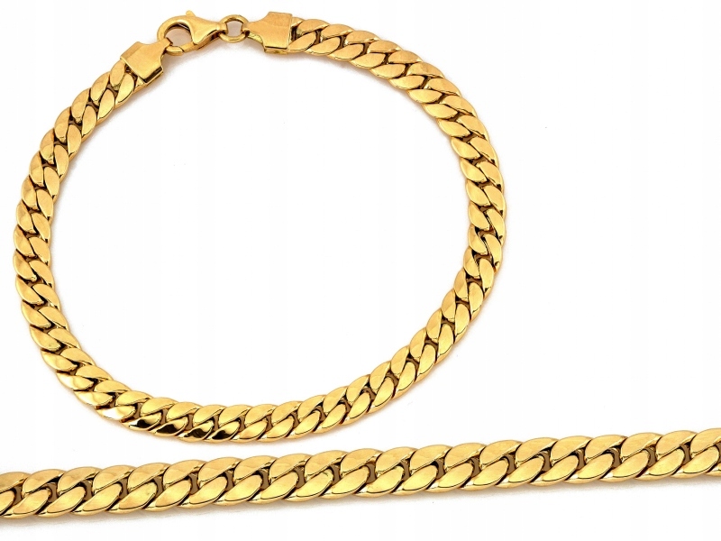 Elegantní zlatý 585 řetízkový náramek 5.30 g mod3el unisex jako dárek