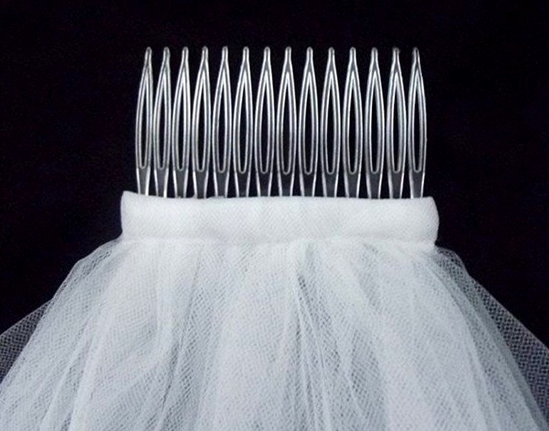 WELON ŚLUBNY BIAŁY PODWÓJNY 80 CM Z LAMÓWKA W4 Płeć kobieta