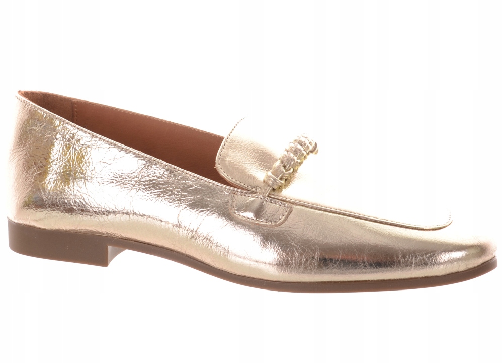Venezia Zlaté Dámské Kožené Mokasíny 39
