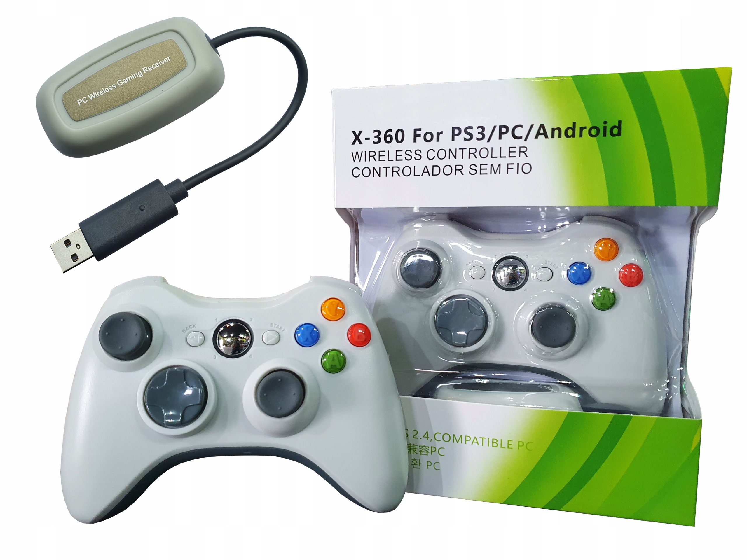 

Pad Bezprzewodowy XBOX360 X360 Nadajnik Pc PS3