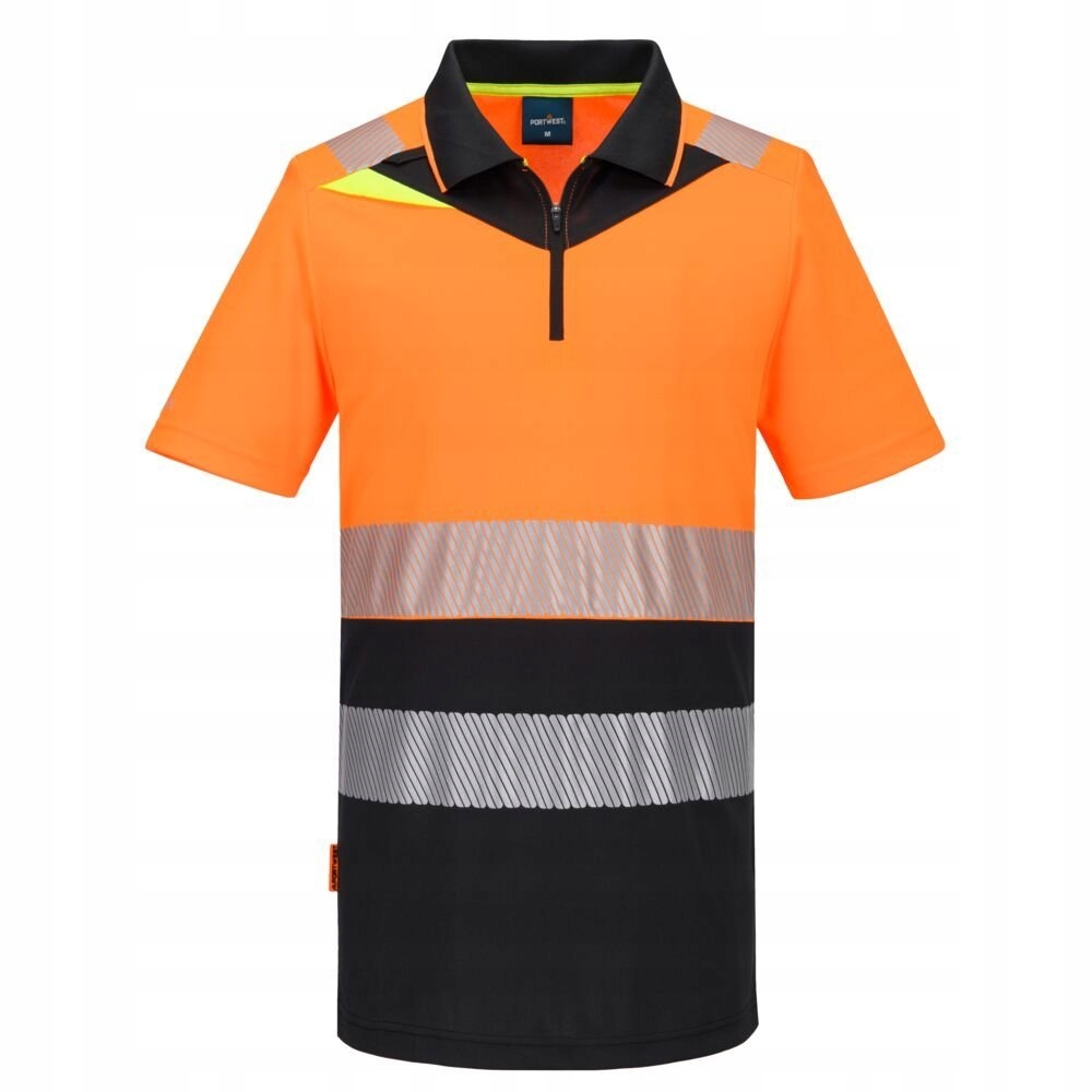 Reflexní Polokošile DX4 se zipem, třída 1, vel. XL, oranžová/černá, R