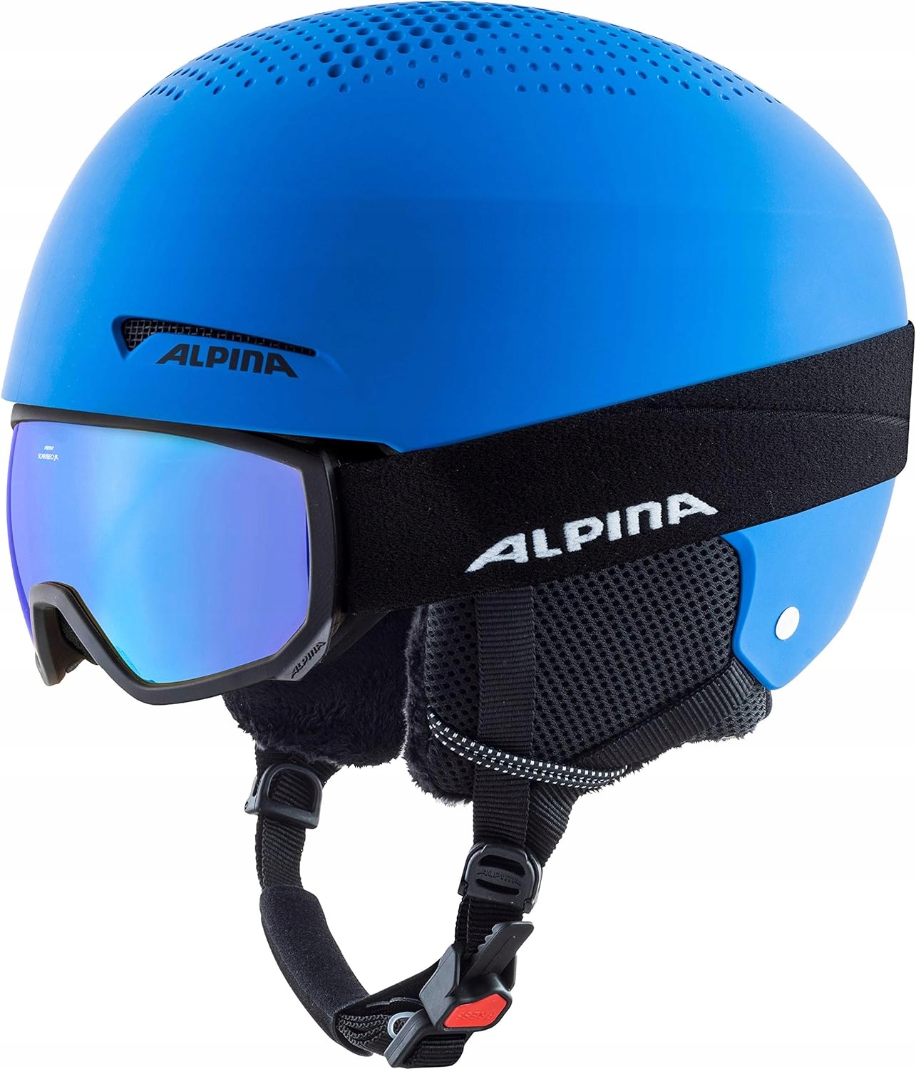 Dětská lyžařská přilba Alpina Zupo Set Blue Matt Scarabeo S 51-55 cm
