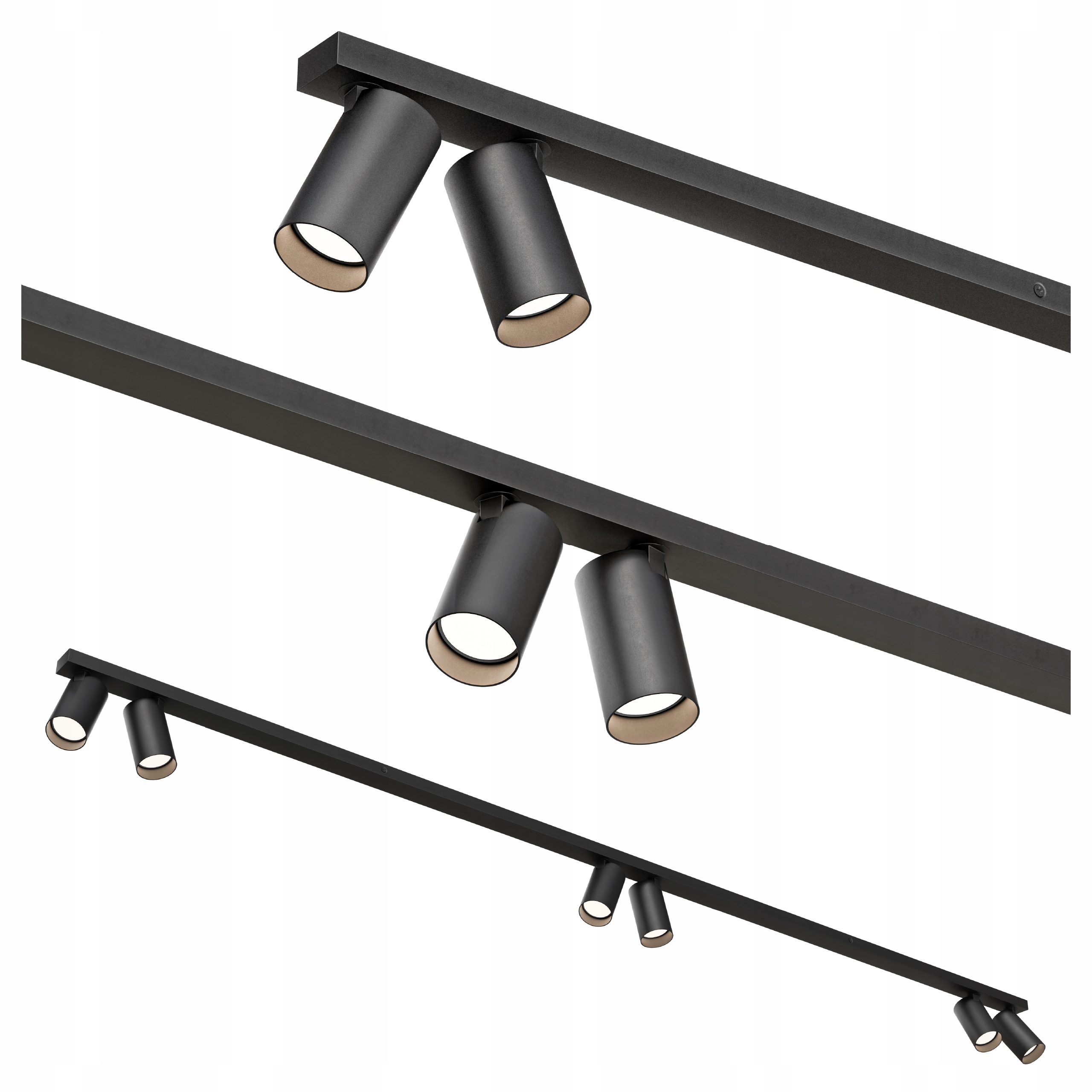 Halogenové Led nástěnné svítidlo Stropní Svítidlo 6X GU10 Spot Tuba 2 metry