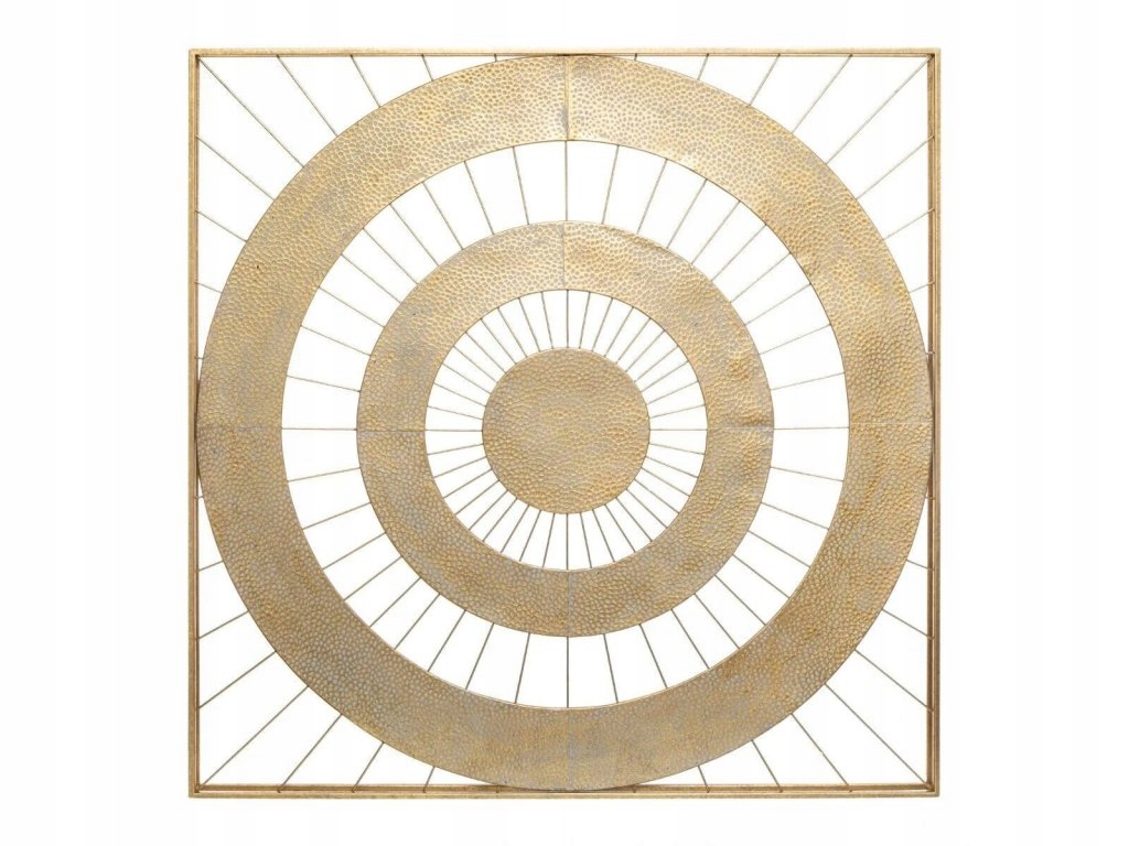 Kovová nástenná dekorácia Louise, 90 x 90 cm