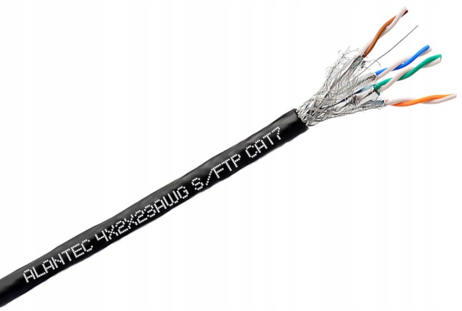 

Kabel przewód skrętka S/ftp kat 7 zewnętrzny 1mb