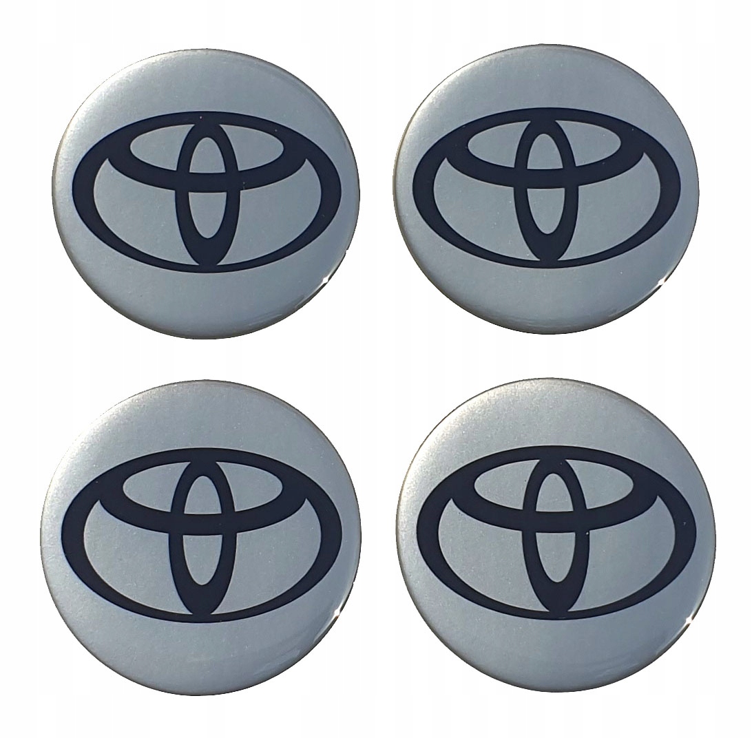

Naklejki Na Dekielki Felgi Kołpaki Toyota Srebrna