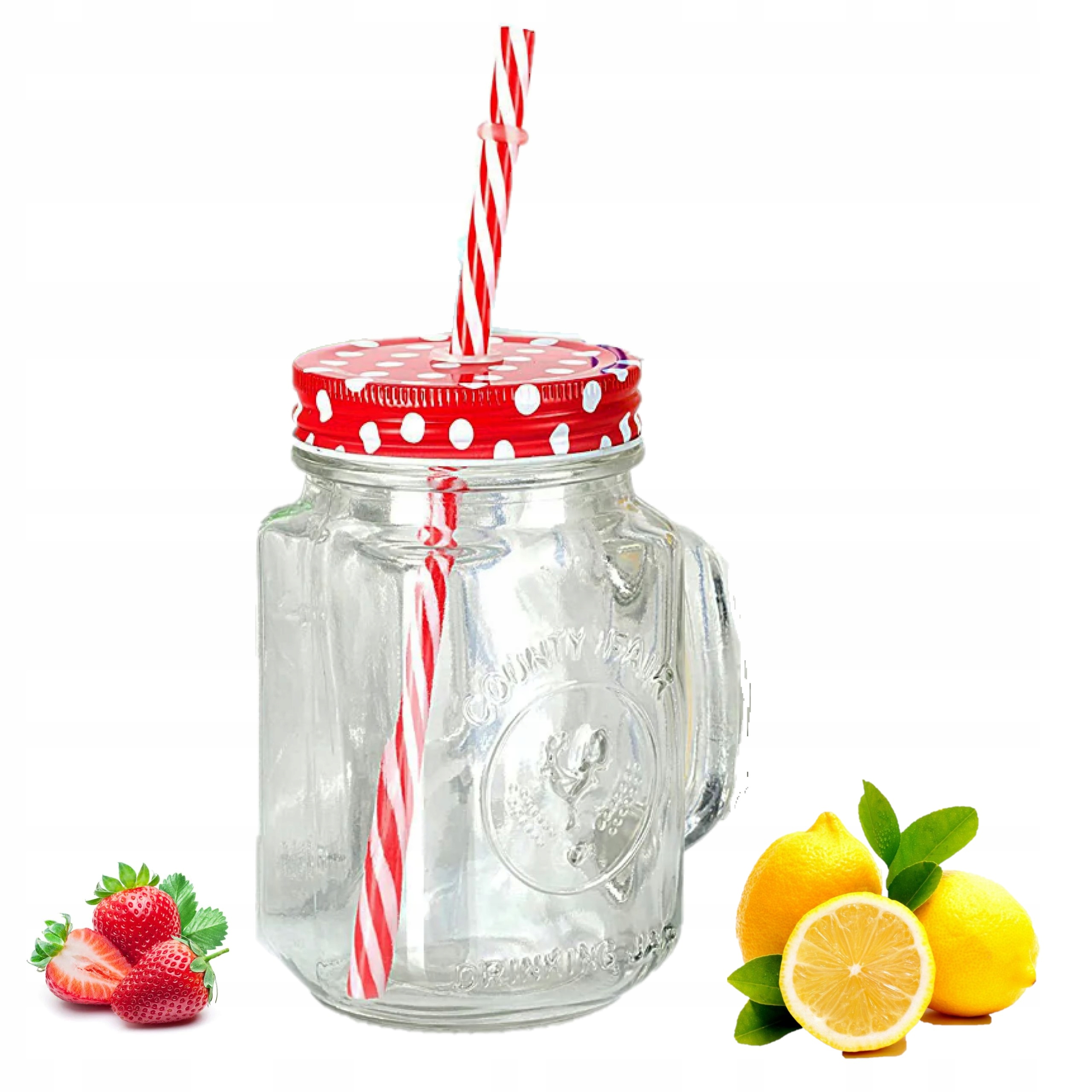 

Kubek Ze Słomką Dla Dzieci Kolorowy Szklany 450ML