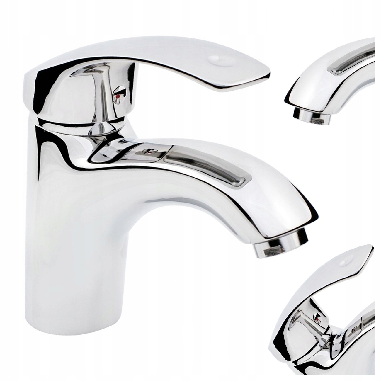 Stojanková Umývadlová Batéria Vena Chrómová Vysoká Kvalita