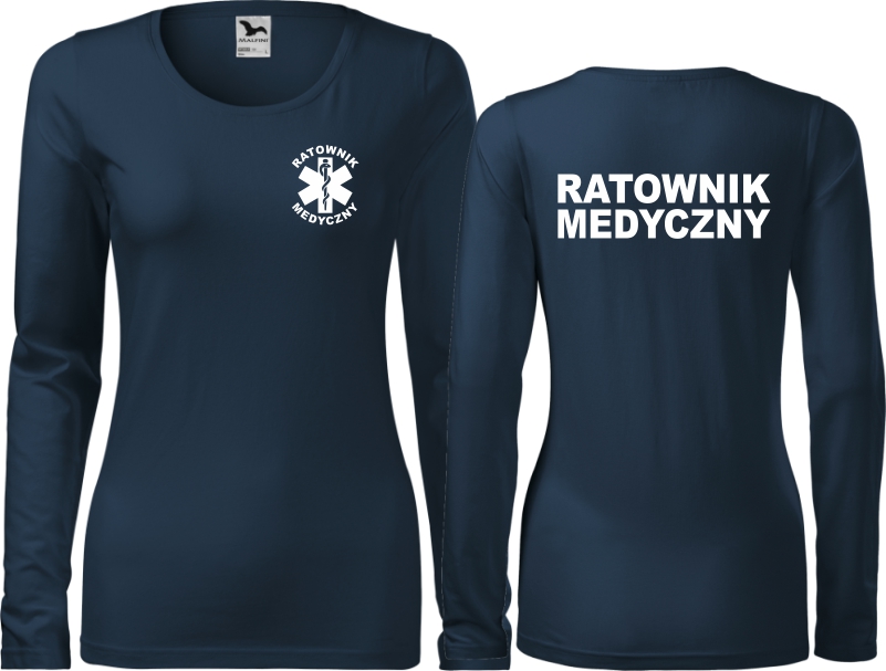 

Koszulka medyczna długi rękaw Ratownik Medyczny