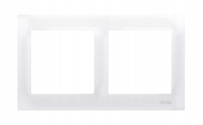 SIMON 54 RAMKA PODWÓJNA BIAŁA DO KARTON-GIPSU