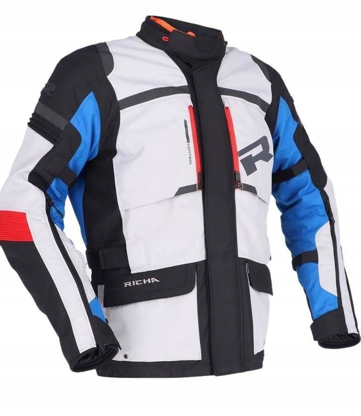 Richa Brutus Gtx Grey/Blue/Red Motocyklová bunda