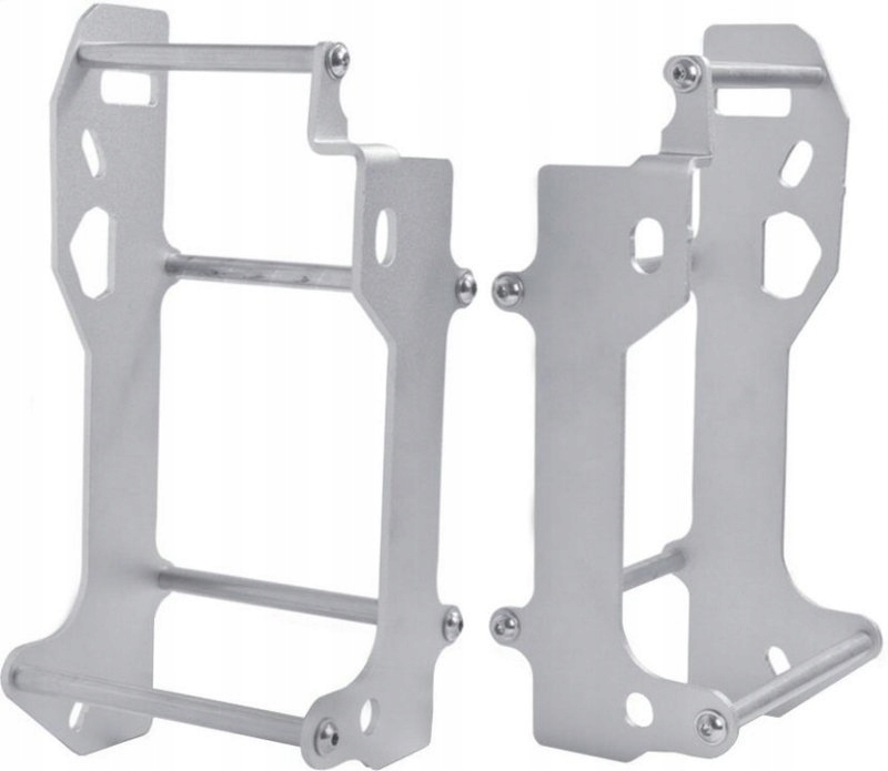 Hliníková Krytka Chladiča Kawasaki Kxf 250 17-20, Strieborná Eloxovaná Farba