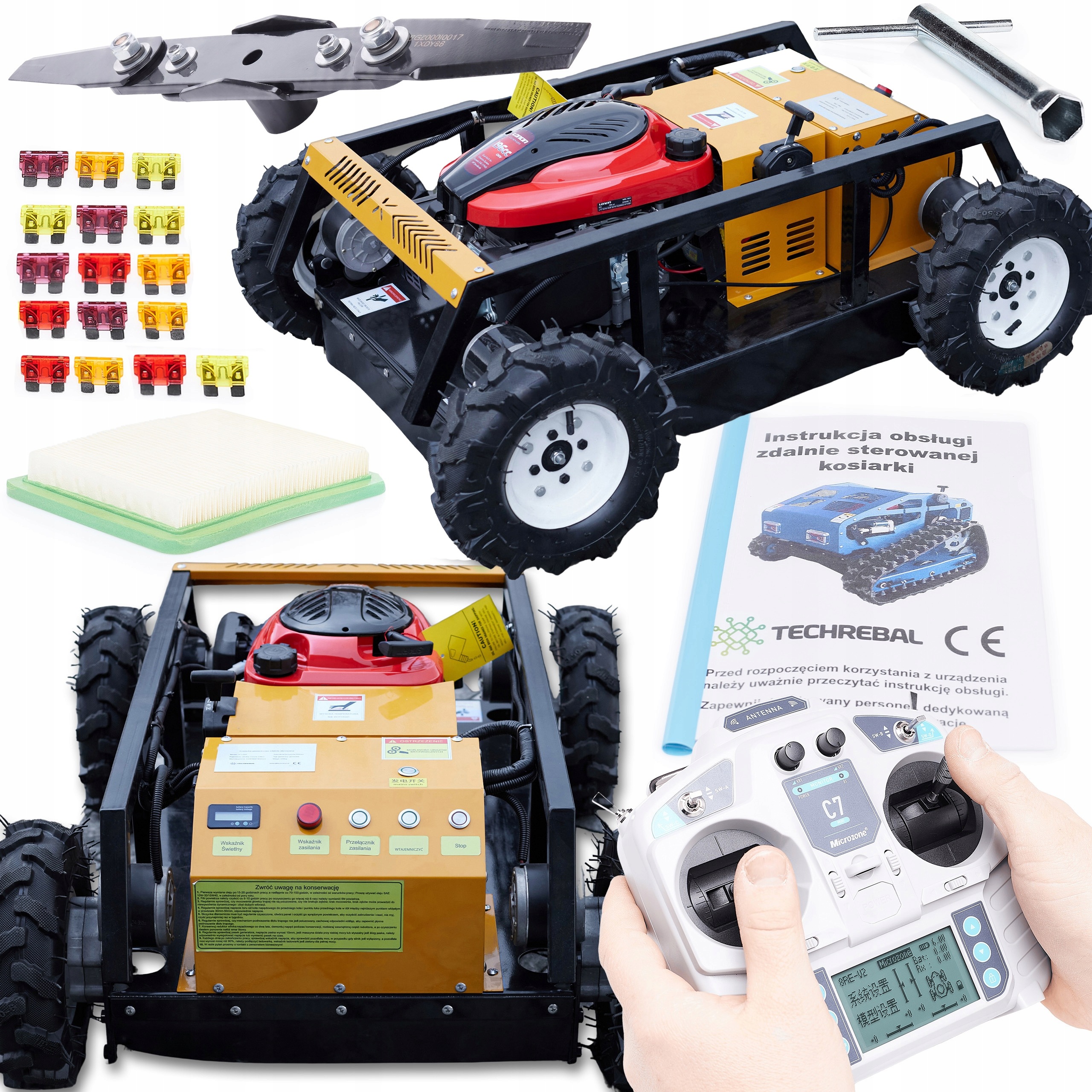 Dálkově ovládaná sekačka Prato 550 4x4 Loncin 196 cm³