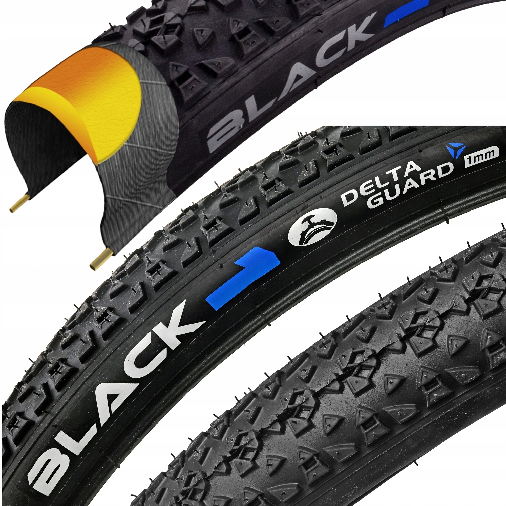 Black 29x2,00 opona 60TPI wkładka antyprzebicie 29 x 2,0 rowerowa terenowa